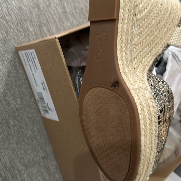 NEW in box Jessica Simpson Snake Sparkle Print Platform - Picture 5 of 6